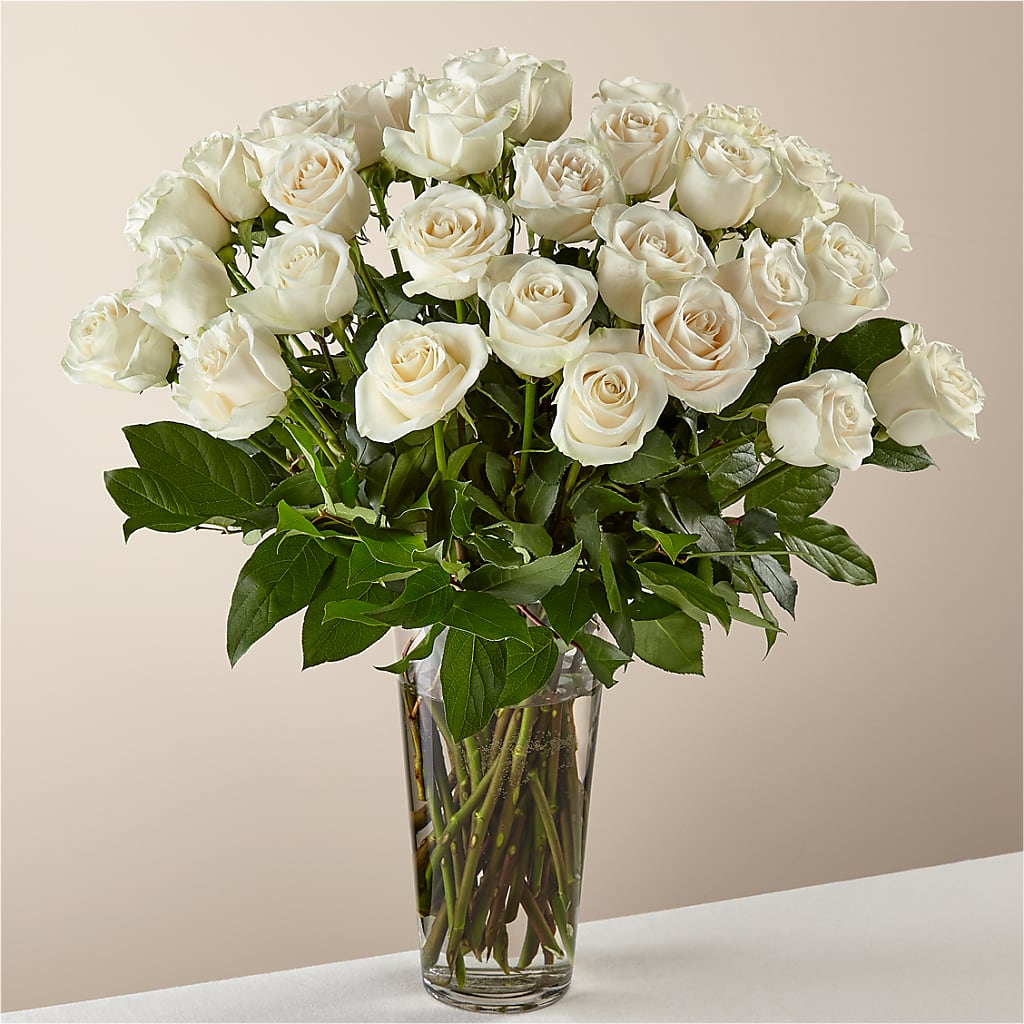 Long Stem White Rose Bouquet – Paoli Mercantile, Paoli IN