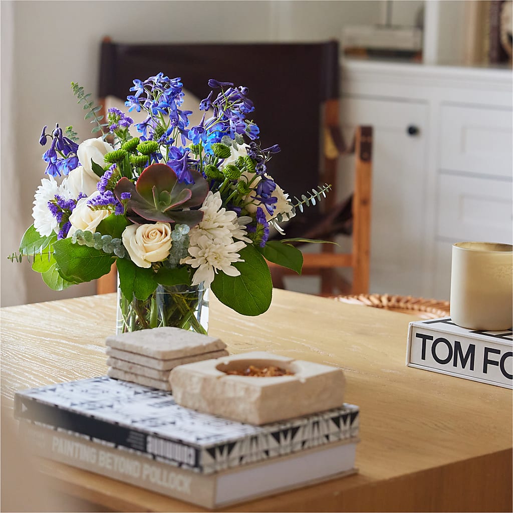 Cerulean Waves Bouquet – Paoli Mercantile, Paoli IN
