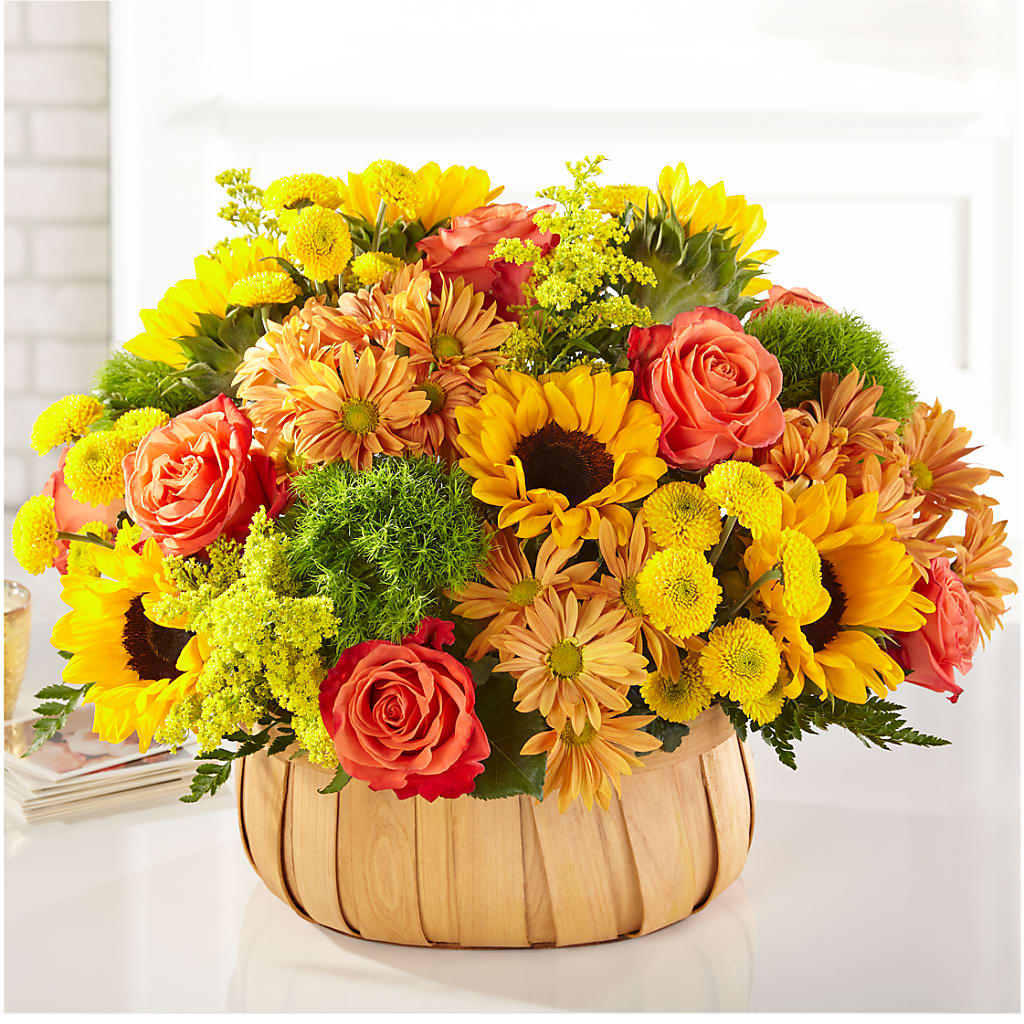Harvest Sunflower Basket – Paoli Mercantile, Paoli IN