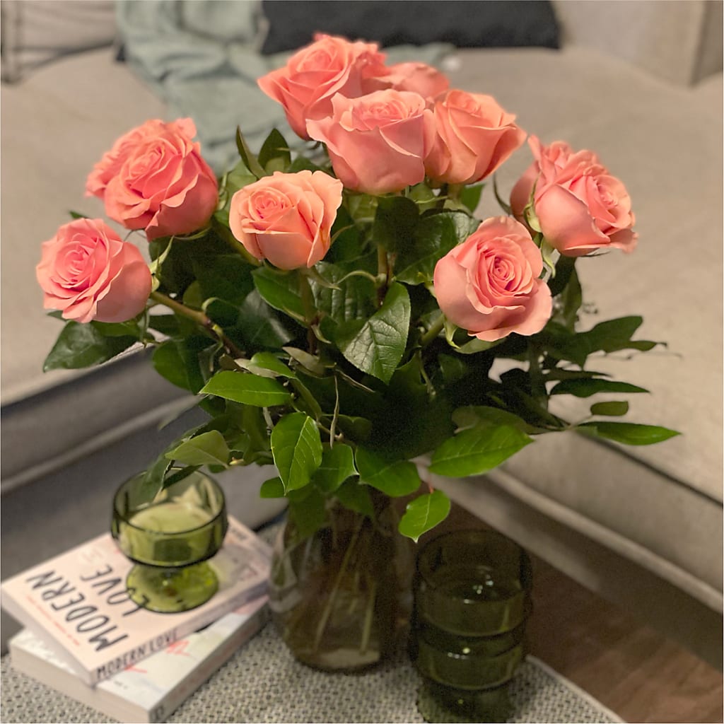 Long Stem Pink Rose Bouquet –  Paoli Mercantile, Paoli IN