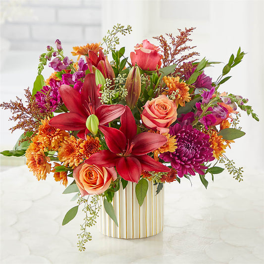 Burgundy Landscape Bouquet –  Paoli Mercantile, Paoli IN