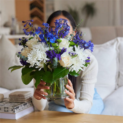 Cerulean Waves Bouquet –  Paoli Mercantile, Paoli IN