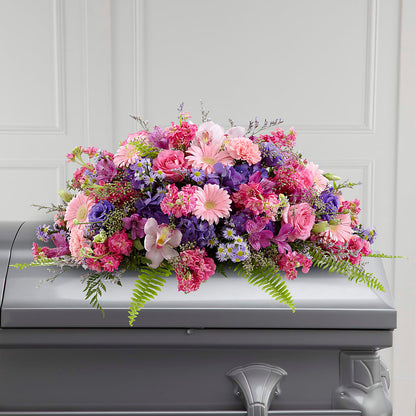 Glorious Garden Casket Spray –  Paoli Mercantile, Paoli IN