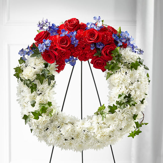 Patriotic Passion Wreath –  Paoli Mercantile, Paoli IN