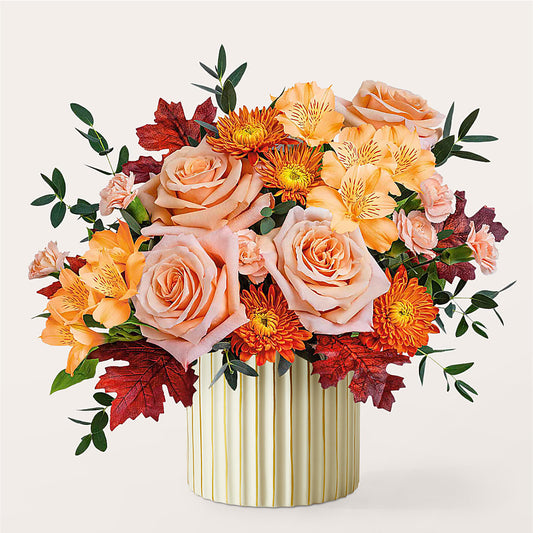 Spiced Latte Bouquet with Ivory Vase –  Paoli Mercantile, Paoli IN