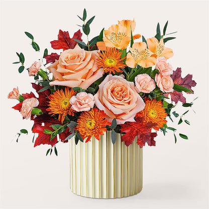 Spiced Latte Bouquet with Ivory Vase –  Paoli Mercantile, Paoli IN