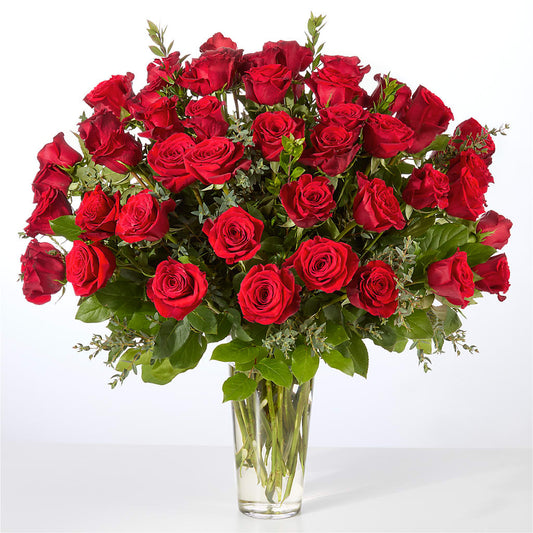 Forever Yours Fifty Stem Red Rose Bouquet –  Paoli Mercantile, Paoli IN